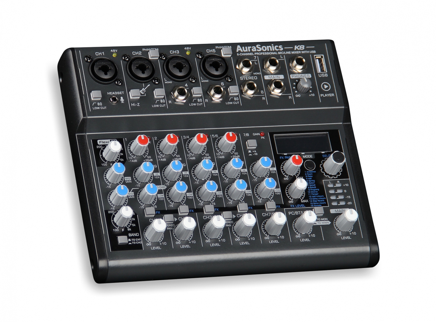 AuraSonics K8 компактный микшерный пульт в Сафоново