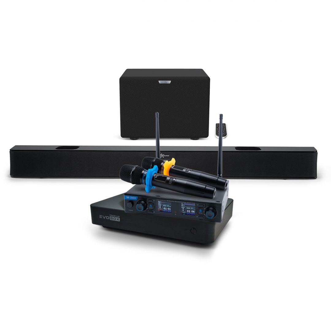 Hi-End караоке-система EVOBOX Premium + EvoSoundBar (саундбар с караоке) в Сафоново