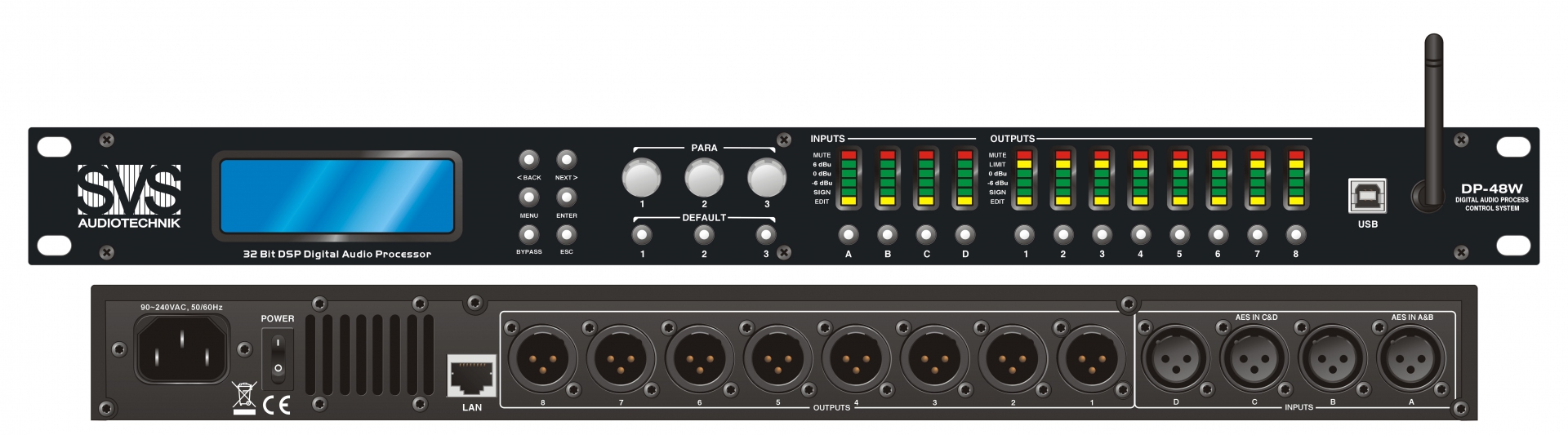 SVS Audiotechnik DP-48W Цифровой процессор: 4 входа 8 выходов в Сафоново