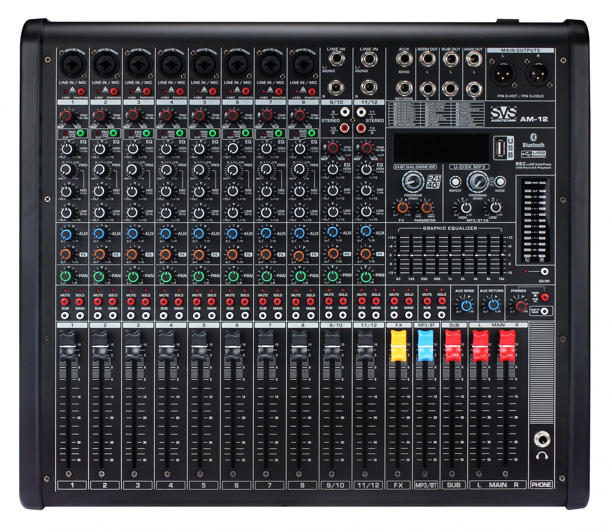 SVS Audiotechnik mixers AM-12 Микшерный пульт аналоговый, 12-канальный в Сафоново