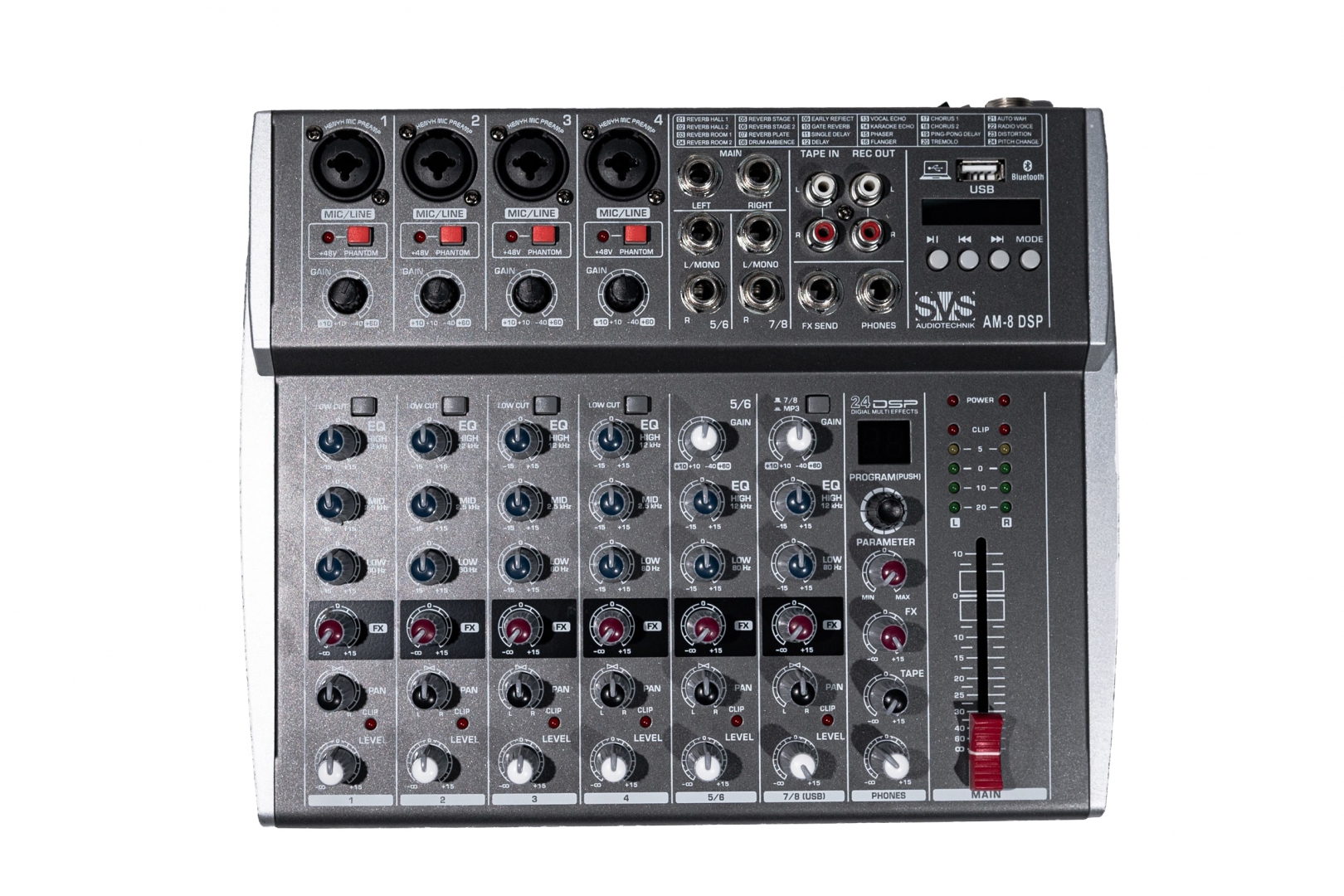 SVS Audiotechnik mixers AM-8 DSP Микшерный пульт аналоговый, 8-канальный в Сафоново